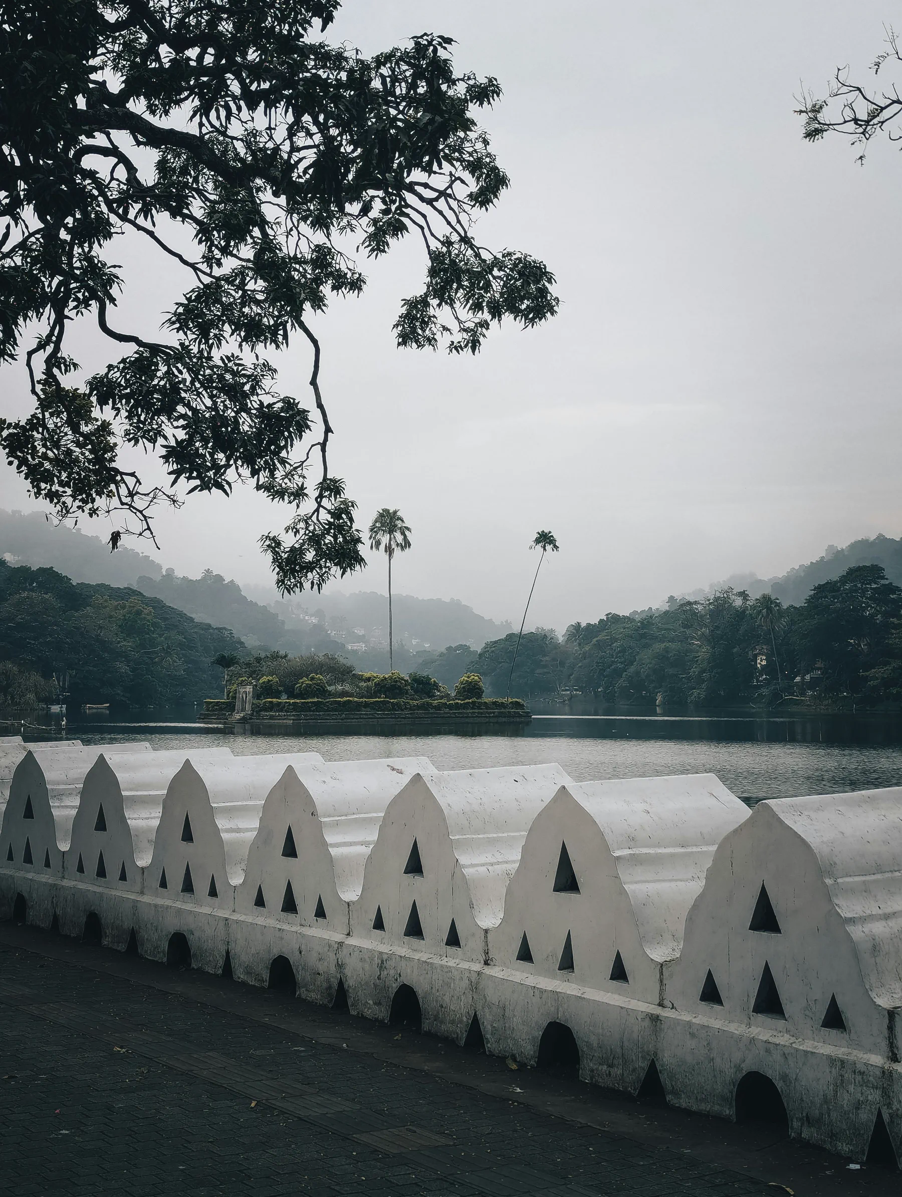 Kandy Lake in central Sri Lanka