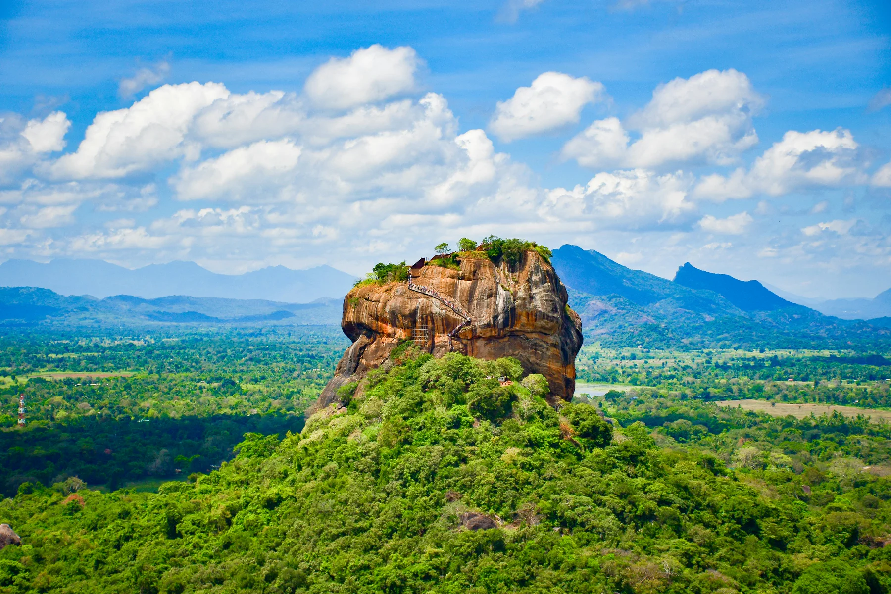 Sigiriya rock fortress on the 7-day heritage route