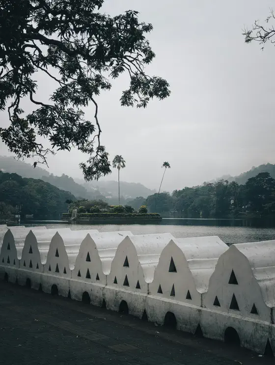 Kandy Lake in central Sri Lanka